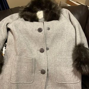 Kate Spade Star Bright Faux Fur Coat